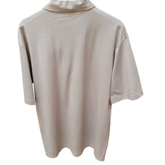 Fairway & Greene Beige Golf Polo Shirt M/M 100% Mercerized Cotton Made In Korea - Picture 2 of 6